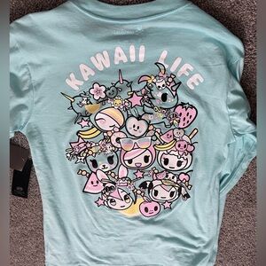 tokidoki Kawaii Life Kids Long Sleeve Shirt - Light Blue